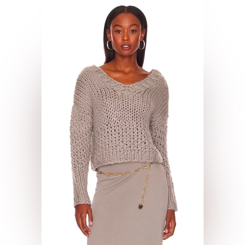 Lovers + Friends Doxie Deep V Sweater, Size S